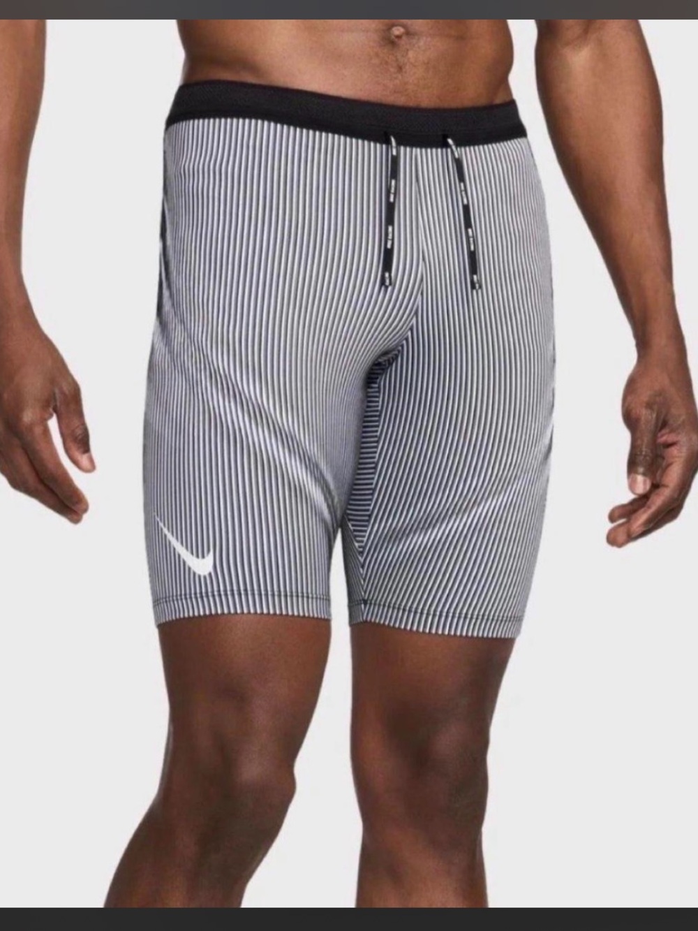 Nike Awroswift Half tights Vertical-Stripe Athletic Shorts